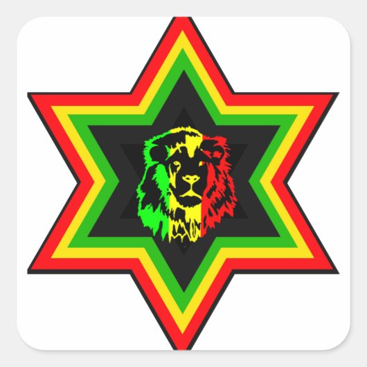 Sticker Carré Rasta juif (Devant)