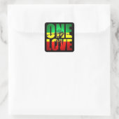 Sticker Carré Rasta One Love (Sac)