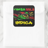 STICKER CARRÉ RASTA RAILS INDICA (Sac)