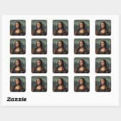 Sticker Carré Ratio or spirale Mona Lisa Fibonacci (Feuille)