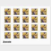 Sticker Carré Raven Mad - Pop Goth Nightmare Surreal (Feuille)