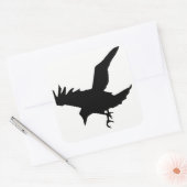 Sticker Carré Raven Silhouette (Enveloppe)