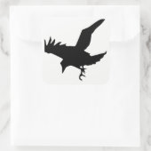 Sticker Carré Raven Silhouette (Sac)