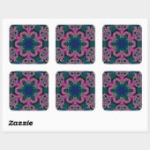 Sticker Carré Rayon fractal (Feuille)
