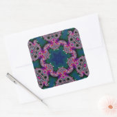 Sticker Carré Rayon fractal (Enveloppe)