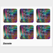 Sticker Carré Rayons chromatiques (Feuille)