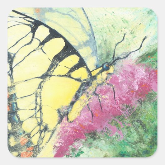 Sticker Carré Rayures (Devant)