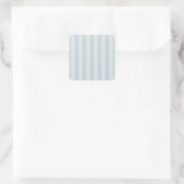 Sticker Carré Rayures bleu clair (Sac)