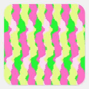 Sticker Carré Rayures géniales 2011