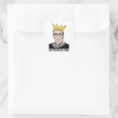 Sticker Carré RBG NOIR - Ruth Bader Ginsburg (Sac)
