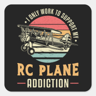 Sticker Carré RC Avion Admissibilité Avion Avion Avion RC Avions
