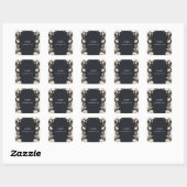 Sticker Carré Réactualisation des Vœux de Mariage Traditionnels  (Feuille)