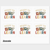Sticker Carré Ready to learn funny school memes (Feuille)