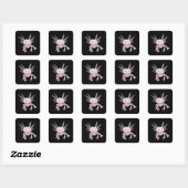 Sticker Carré Realistic Axolotl Animal (Feuille)