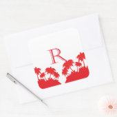 Sticker Carré Reas Palm Beach Coral (Enveloppe)