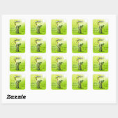 Sticker Carré Recette Mojito (Feuille)