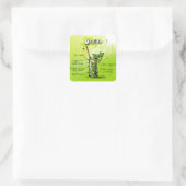Sticker Carré Recette Mojito (Sac)