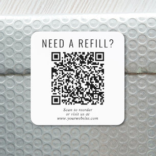 Sticker Carré Recharge par QR Code