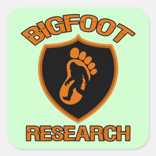 Sticker Carré Recherche Bigfoot (Devant)
