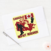 Sticker Carré Recherche Canada Bigfoot (Enveloppe)