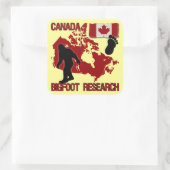 Sticker Carré Recherche Canada Bigfoot (Sac)