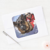 Sticker Carré Rechercher et Secourir (Enveloppe)