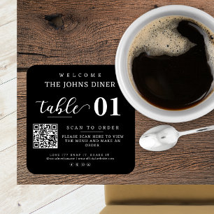 Sticker Carré Rechercher Un Menu, L'Aimer, L'Accrocher, Le Parta