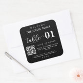 Sticker Carré Rechercher Un Menu, L'Aimer, L'Accrocher, Le Parta (Enveloppe)