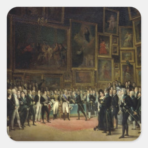 Sticker Carré Récompenses de présentation de Charles X aux