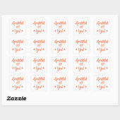 Sticker Carré Reconnaissant pour vous (Feuille)