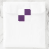 Sticker Carré Rectangles royales violettes et blanches (Sac)