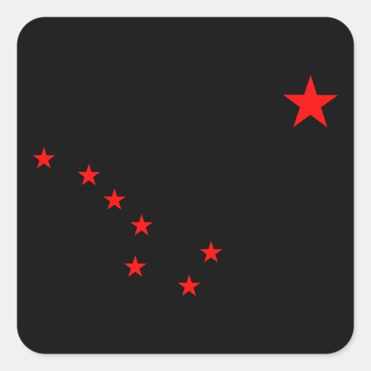 Sticker Carré Red Big Dipper (Devant)