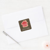 Sticker Carré Red House Rainbow Sprinkies Cookie (Enveloppe)