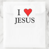 Sticker Carré Red I COEUR JESUS (Sac)