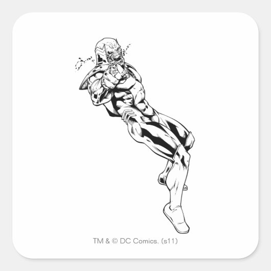 Sticker Carré Red Lantern Corps - Rage Leaning 3 (Devant)