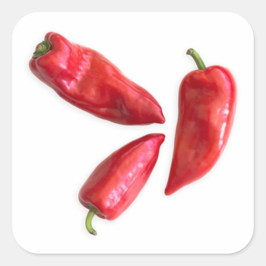 Sticker Carré Red pepper (homonymie) (Devant)