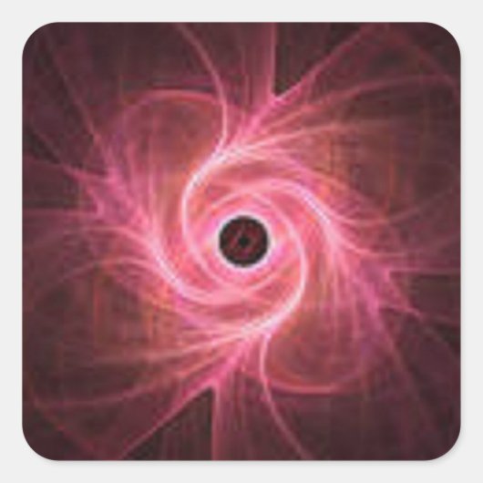 Sticker Carré Red Swirl (Devant)