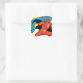 Sticker Carré Red Tornado Cape Pose (Sac)