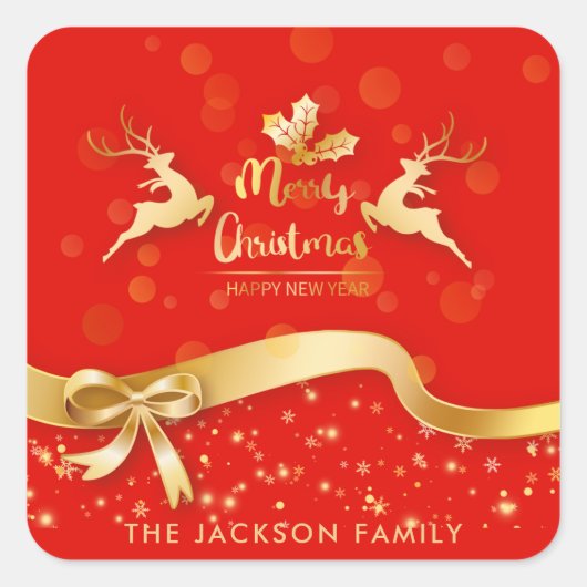 Sticker Carré Red Vintage (Devant)