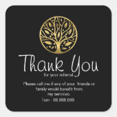 Sticker Carré Référence Merci immobilier Carré d'affaires Sti (Devant)