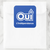 Sticker Carré Référendum OUI-Québec (Sac)