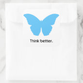 Sticker Carré Réfléchissez mieux avec MorphOS (Sac)