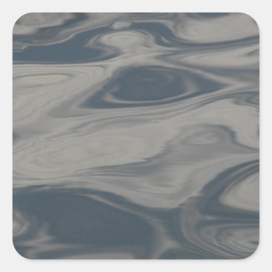 Sticker Carré Réflexions sur l'eau (Devant)