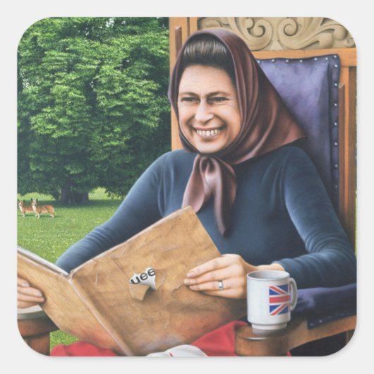 Sticker Carré Réfugié d'Angleterre 1975 (Devant)