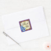 Sticker Carré Regal Victorian Floral Favoriser | violet (Enveloppe)