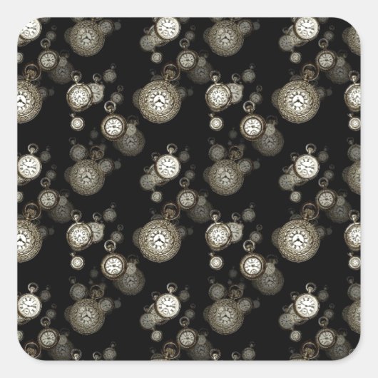 Sticker Carré Regarder les faces imprimé - accessoire à motif st (Devant)