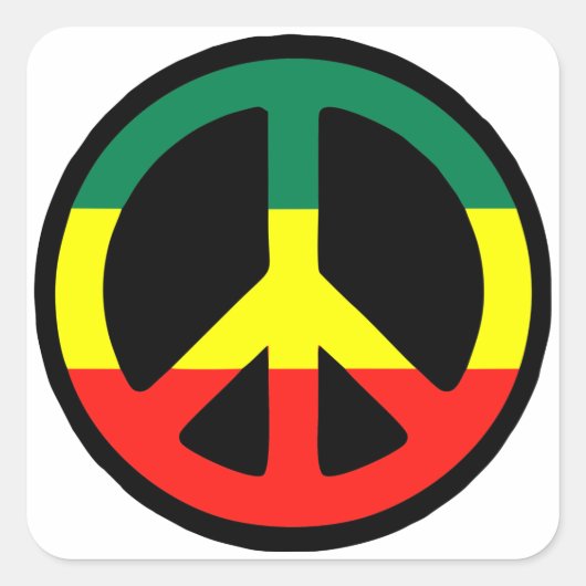Sticker Carré Reggae (Devant)