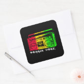 Sticker Carré Reggae Vibez (Enveloppe)