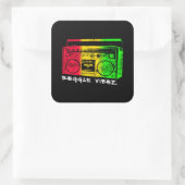 Sticker Carré Reggae Vibez (Sac)