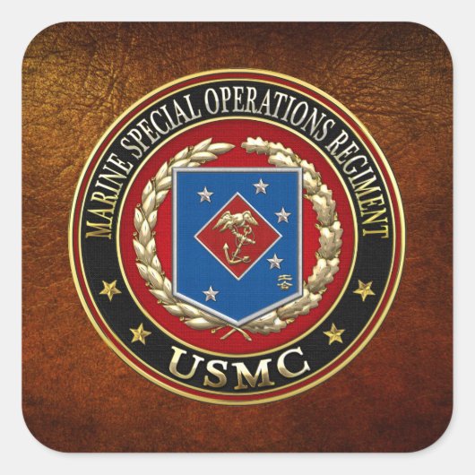 Sticker Carré Régiment d'opérations spéciales marines (MSOR) [3D (Devant)